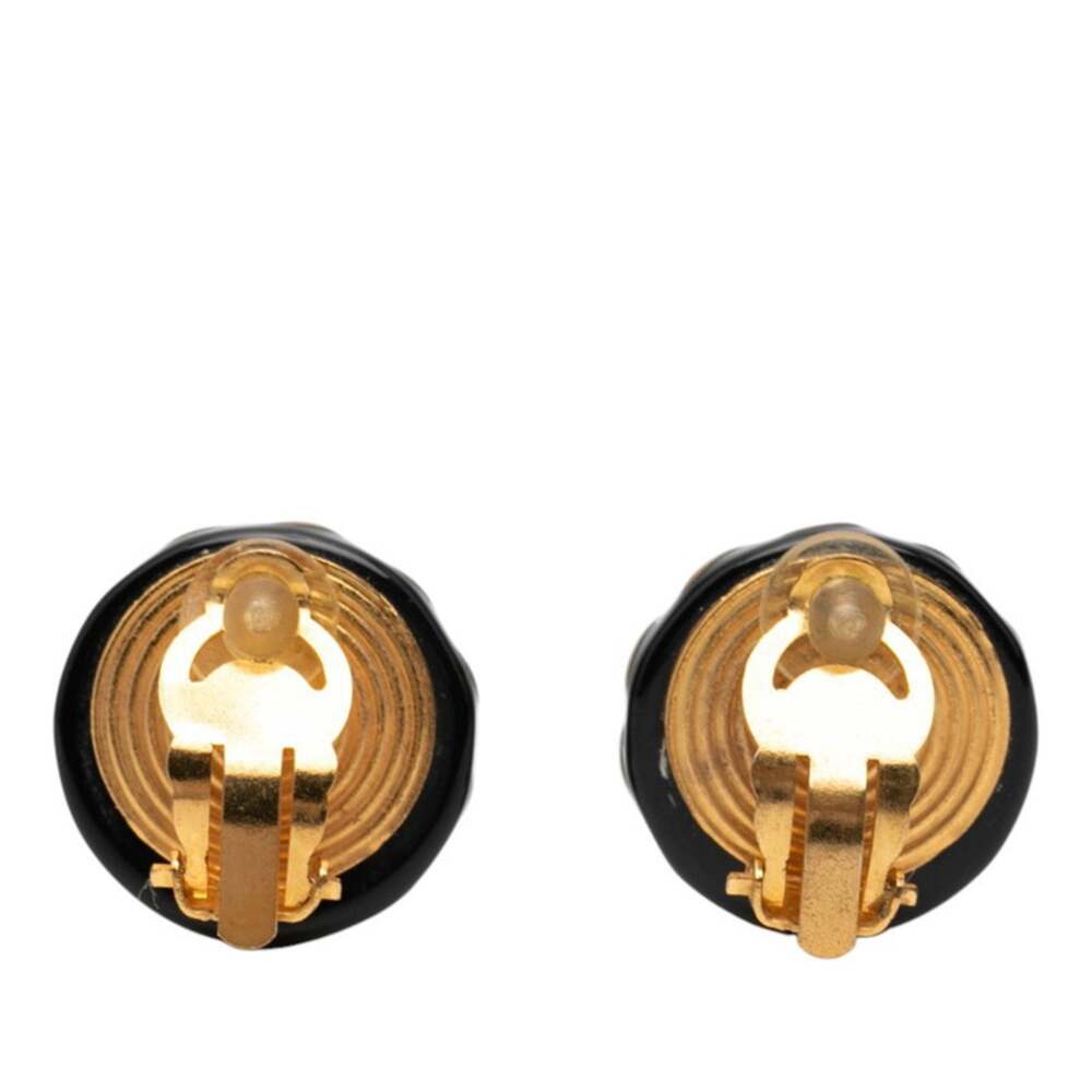 Chanel Cc Logo Clip-On Earrings Gold- #229075C81B - Picture 2 of 3